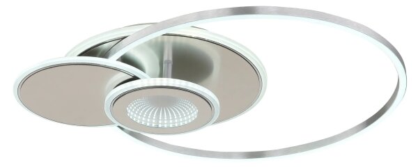 Globo 68278-24 - LED stmievateľné stropné svietidlo BELTRAN LED/24W/230V strieborné s diaľkovým ovládaním