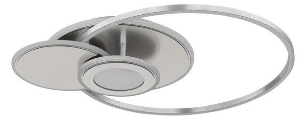 Globo 68278-24 - LED stmievateľné stropné svietidlo BELTRAN LED/24W/230V strieborné s diaľkovým ovládaním