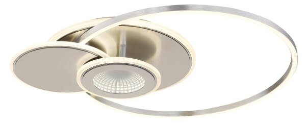 Globo 68278-24 - LED stmievateľné stropné svietidlo BELTRAN LED/24W/230V strieborné s diaľkovým ovládaním