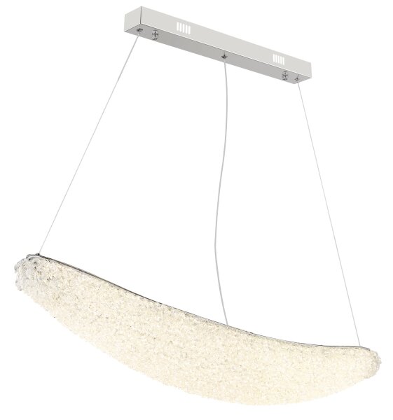 Globo 68524-40 - LED stmievateľný luster na lankách KRISTALLA LED/40W/230V lesklý chróm+DO