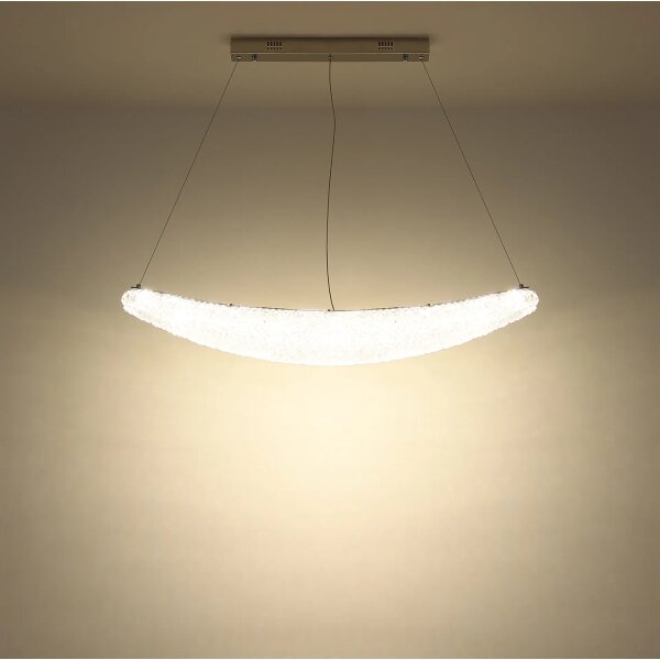 Globo 68524-40 - LED stmievateľný luster na lankách KRISTALLA LED/40W/230V lesklý chróm+DO