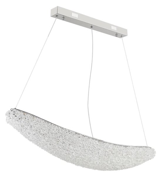 Globo 68524-40 - LED stmievateľný luster na lankách KRISTALLA LED/40W/230V lesklý chróm+DO