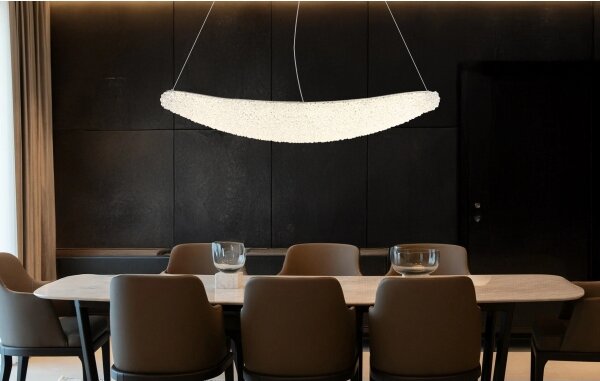 Globo 68524-40 - LED stmievateľný luster na lankách KRISTALLA LED/40W/230V lesklý chróm+DO