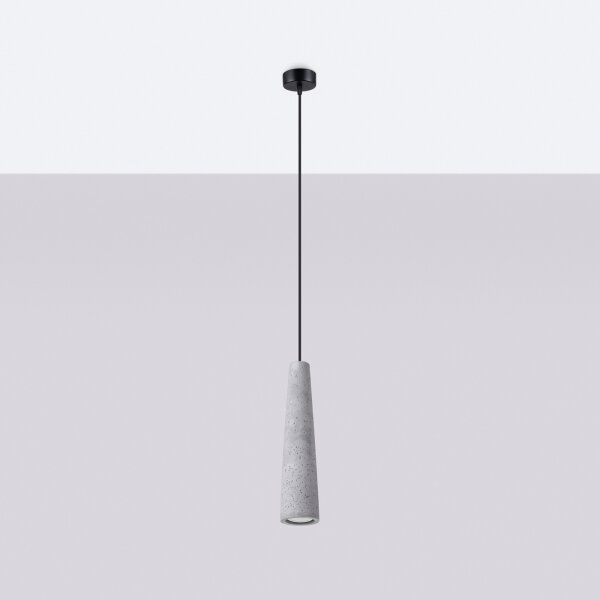 Sollux SL.1347 - Luster na lanku ELECTRA 1xGU10/10W/230V betón/šedá