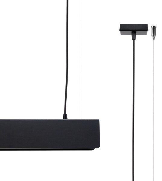 Sollux SL.1395 - LED Luster na lanku SPARK 1xG13/8,5W/230V čierna