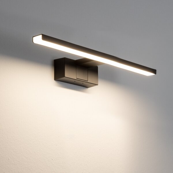 Aigostar - LED kúpeľňové osvetlenie zrkadla LED/8W/230V 4000K 40 cm IP44 čierna