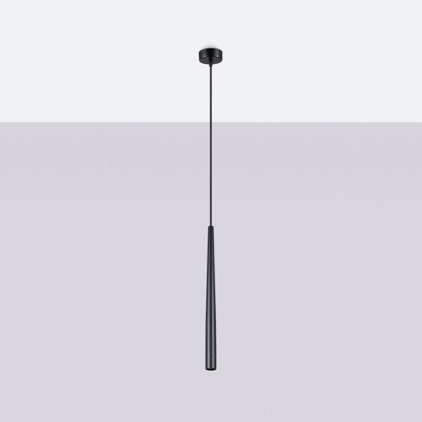 Sollux SL.1462 - Luster na lanku BLISS 1xG9/8W/230V čierna