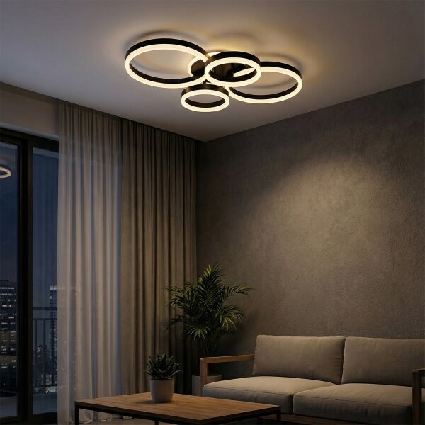 Brilagi - LED stmievateľné stropné svietidlo ORBITS LED/52W/230V 3000-6000K + DO