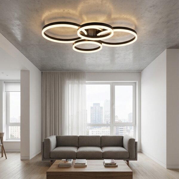 Brilagi - LED stmievateľné stropné svietidlo ORBITS LED/52W/230V 3000-6000K + DO