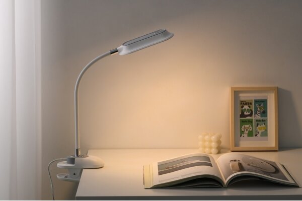 Immax 08997L - LED+CCT stmievateľná stolná lampa s klipom CLIP 7,5W/230V biela