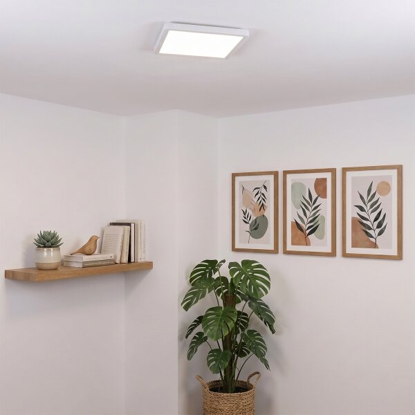 Brilagi - LED stmievateľné stropné svietidlo ESTELA SQUARE LED/36W/230V 31x31 cm biela + diaľkové ovládanie