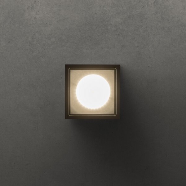 Ideal Lux - Vonkajšie bodové svietidlo TECHO 1xGU10/20W/230V 9x9 cm IP54 čierna