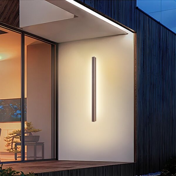Brilagi-LED Vonkajšie nástenné svietidlo LINEAR LED/22W/230V 3000K IP65 100 cm hnedé CRI 90