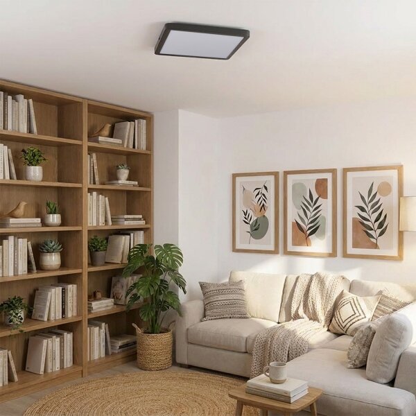 Brilagi -LED stmievateľné stropné svietidlo ESTELA SQUARE LED/36W/230V 31x31 cm čierna+DO