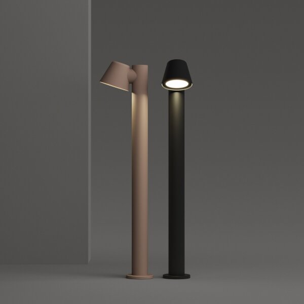 Ideal Lux - Vonkajšie svietidlo GAS 1xGU10/35W/230V 80 cm IP43 hnedé