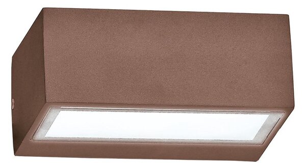 Ideal Lux - Vonkajšie nástenné svietidlo TWIN 1xG9/28W/230V IP44 hnedé