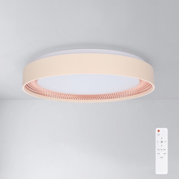 Brilagi - LED stmievateľné stropné svietidlo WALDO LED/48W/230V, priemer 40 cm, béžová/zlatá, s diaľkovým ovládaním