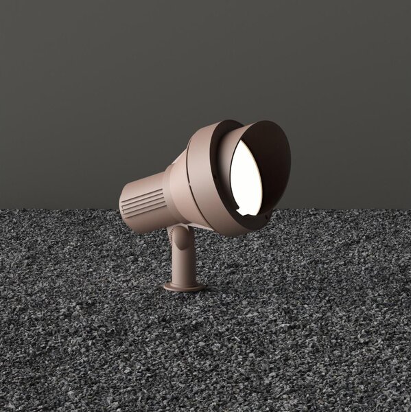 Ideal Lux - Vonkajšia lampa TERRA 1xGU10/28W/230V IP65 hnedá
