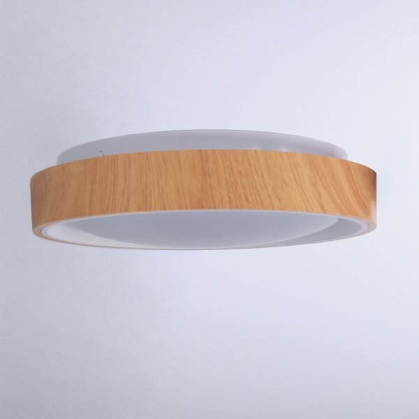 Brilagi - LED stropné svietidlo FLOCO LED/24W/230V priemer 30 cm drevené/biele