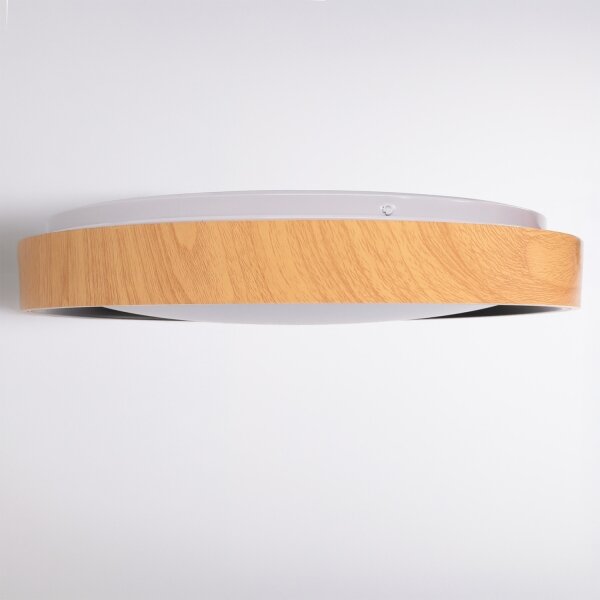 Brilagi - LED stmievateľné stropné svietidlo FLOCO LED/48W/230V pr. 40 cm drevo/čierna+DO