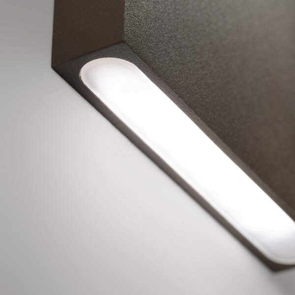 Ideal Lux - LED Vonkajšie nástenné svietidlo POST-IT LED/3W/12V CRI 90 hnedé