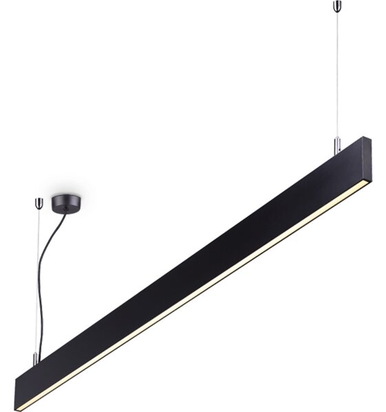 Ideal Lux - Závesný LED luster na lane LINUS LED/32W/230V 3000K CRI 90 120 cm čierna