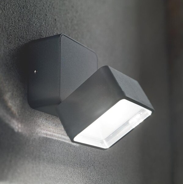 Ideal Lux -LED Vonkajšie nástenné svietidlo OMEGA LED/7W/230V CRI 90 IP54 antracit