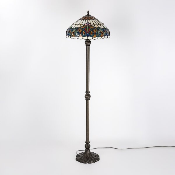 Brilagi - Tiffany vitrážová stojacia lampa LUISA 2xE27/60W/230V