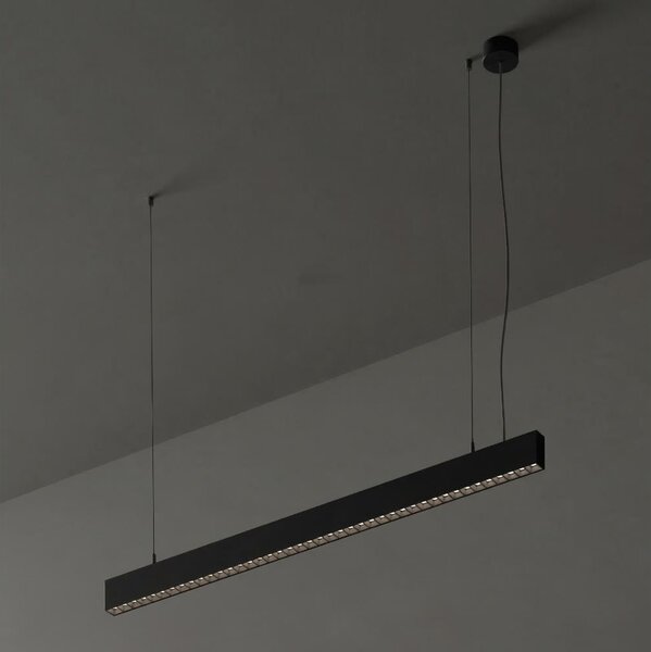 Ideal Lux - LED závesný luster na lanku OFFICE LED/30W/230V 4000K CRI 90 čierna