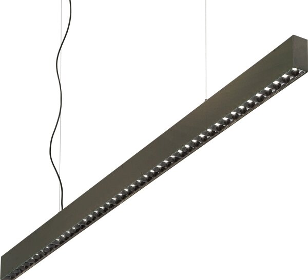 Ideal Lux - LED závesný luster na lanku OFFICE LED/30W/230V 4000K CRI 90 čierna