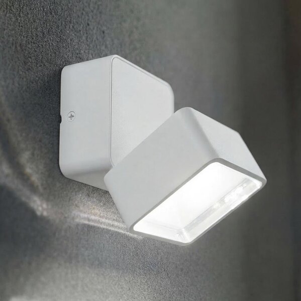 Ideal Lux - LED vonkajšie nástenné svietidlo OMEGA LED/7W/230V CRI 90 IP54 biela