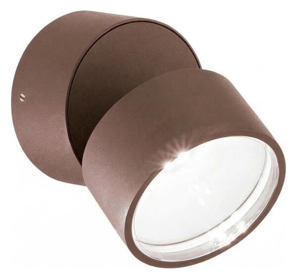 Ideal Lux - LED Vonkajšie Nástenné Svietidlo OMEGA LED/7W/230V CRI 90 IP54 hnedé