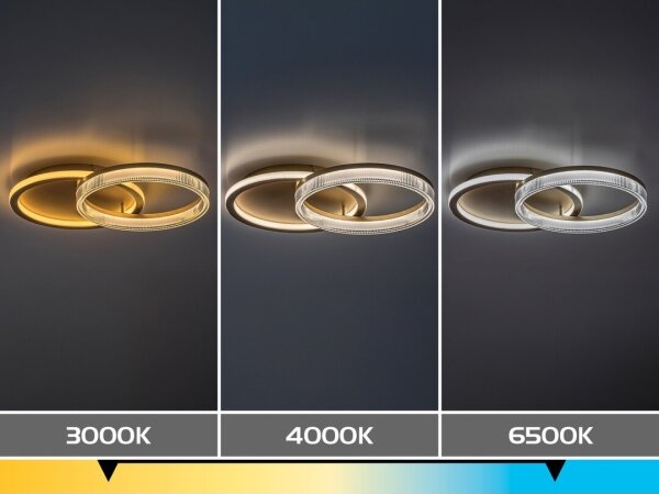 Rabalux 71472 - LED stmievateľné stropné svietidlo RIVONA LED/22W/230V 3000-6500K 53,5x35 cm+diaľkové ovládanie