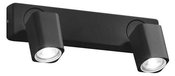 Ideal Lux - LED nástenné bodové svietidlo RUDY 2xGU10/7W/230V CRI 90 čierne