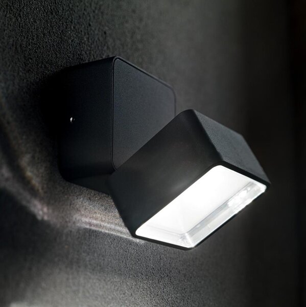 Ideal Lux - Vonkajšie LED nástenné svietidlo OMEGA LED/7W/230V CRI 90 IP54 hnedá