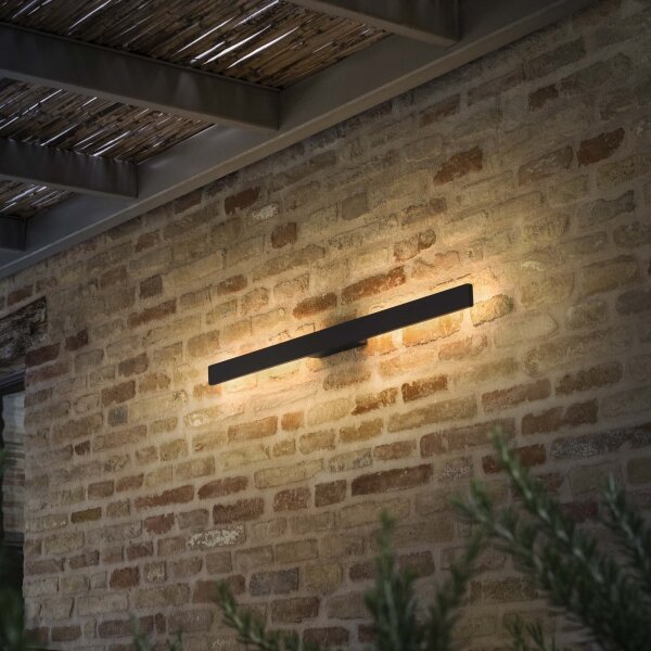 Ideal Lux - LED vonkajšie nástenné svietidlo LINEA LED/20W/230V CRI 90 104 cm IP54 čierne