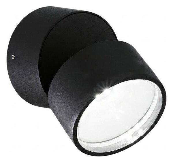 Ideal Lux - LED Vonkajšie nástenné svietidlo OMEGA LED/7W/230V CRI 90 IP54 čierna