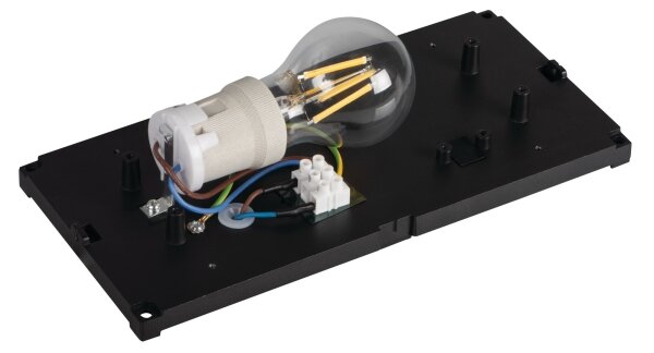 Kanlux 45816 - Vonkajšie nástenné svietidlo LERTO 1xE27/15W/230V IP54 čierna