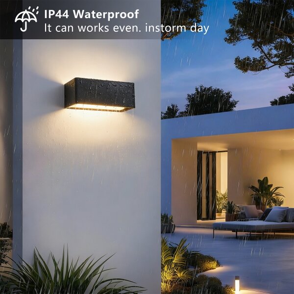 Brilagi - LED vonkajšie nástenné svietidlo DONNANI LED/7W/230V 20 cm čierne IP44