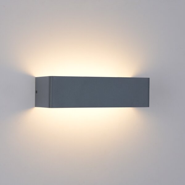 Brilagi - LED vonkajšie nástenné svietidlo DONNANI LED/12W/230V 30 cm antracitové IP44