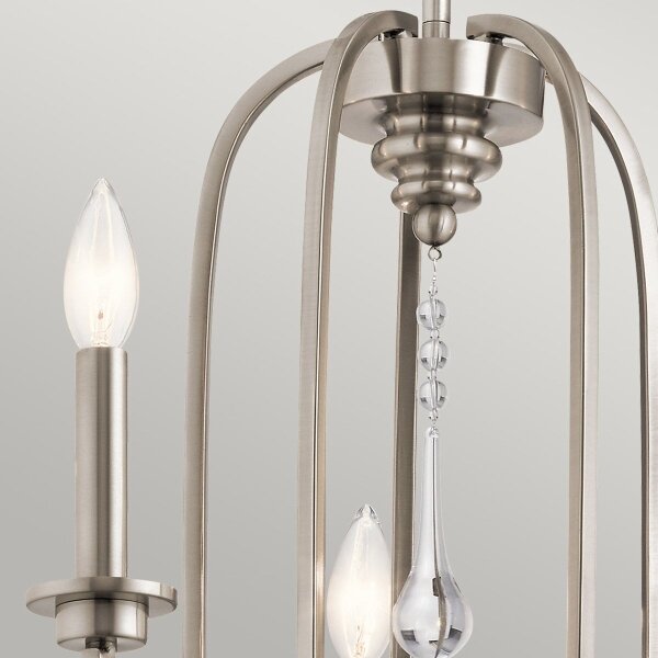 Quintiesse QN-KARLEE5 - Luster na tyči KARLEE 5xE14/60W/230V matný chróm