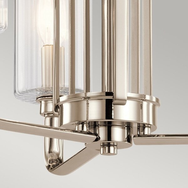 Quintiesse QN-KIMROSE3-PN - Luster na tyči KIMROSE 3xE14/40W/230V lesklý chróm