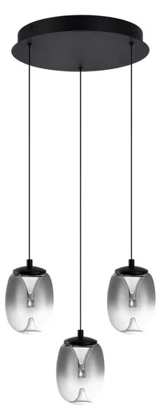 Dizajnový luster Pamela 3 chrome