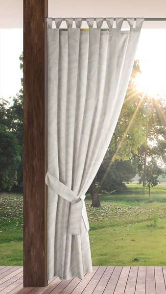 ZÁHRADNÝ VODEODOLNÝ ZÁVES NA PÚTKACH GARDEN 155X240 CM LISTY