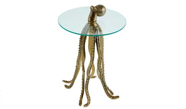 Bočný stolík WILDLIFE OCTOPUS 70cm 8mm tvrdené sklo