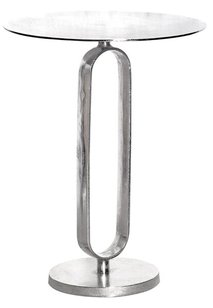 Bočný stolík ELEGANCE 60 cm strieborný