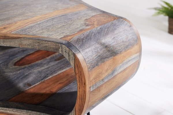Konferenčný stolík ORGANIC LIVING 70x60x46 cm palisandrové drevo sivé