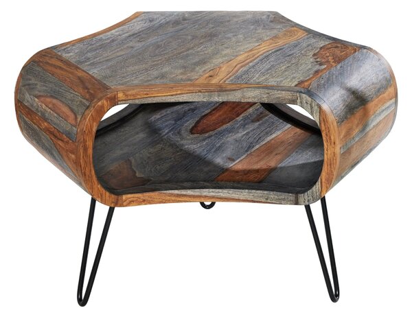 Konferenčný stolík ORGANIC LIVING 70x60x46 cm palisandrové drevo sivé