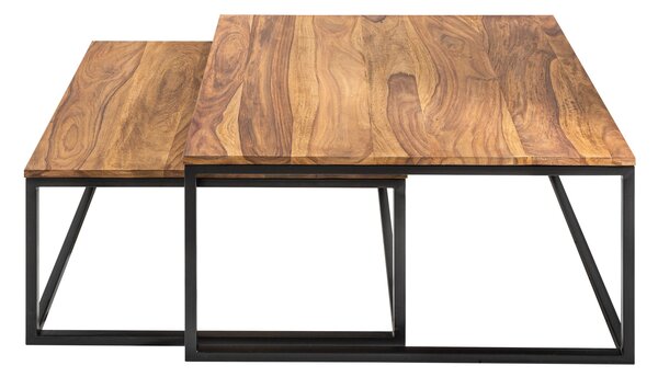 Konferenčný stolík ELEMENTS 55-65 cm sada 2 palisandrové drevo