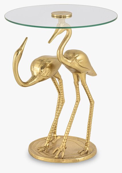 Bočný Stolík WILDLIFE CRANE 55cm Zlatá